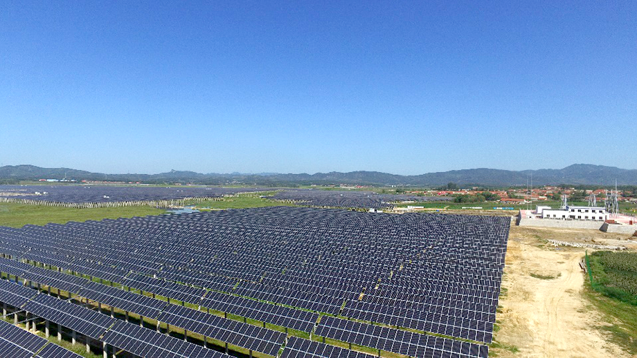 莊河永記水庫漁光互補(bǔ)100MWp光伏電站